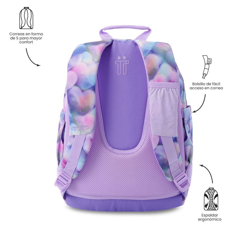 MOCHILA TOTTO PORTA PC 14' RAYOL MORADO - 4