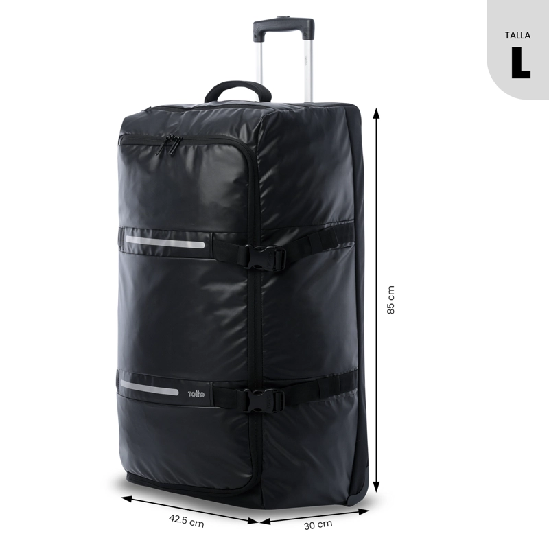 MALETA DE VIAJE TOTTO 23 KG GREEN CODE L NEGRO - 4