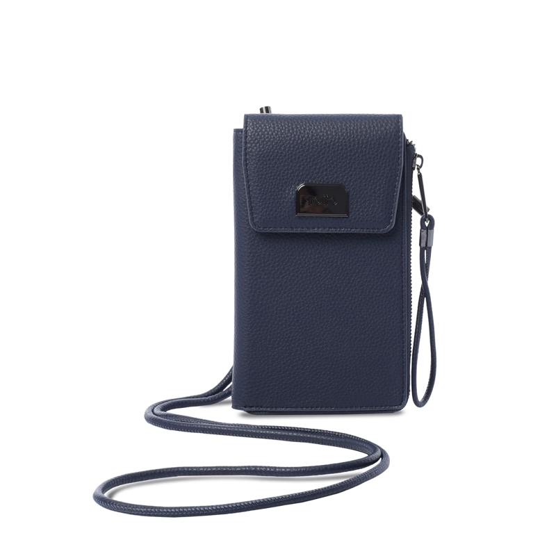 PORTA CELULAR TOTTO RFID BLOCKER SMOOOTH AZUL - 1