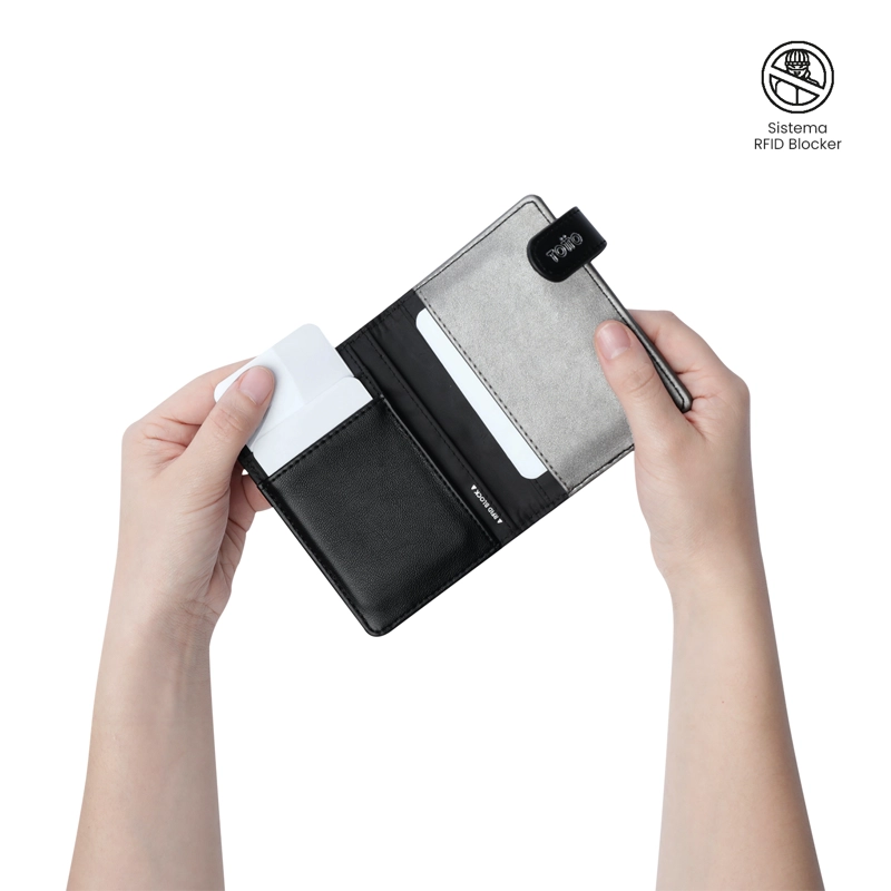 PORTA DOCUMENTOS TOTTO RFID BLOCKER STYLE NEGRO - 3