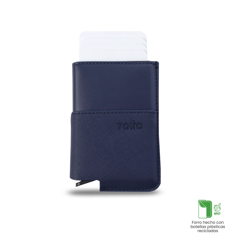 PORTA DOCUMENTOS TOTTO RFID BLOCKER SAFFIANO TAR AZUL - 4