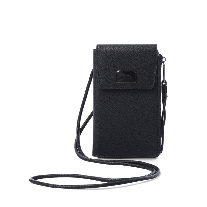 PORTA CELULAR TOTTO RFID BLOCKER SMOOOTH NEGRO - 1