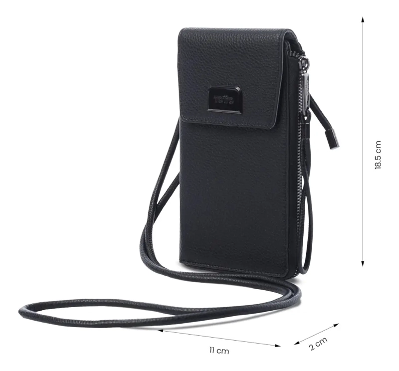 PORTACELULAR TOTTO SMOOTH CON RFID BLOCKER NEGRO - 6