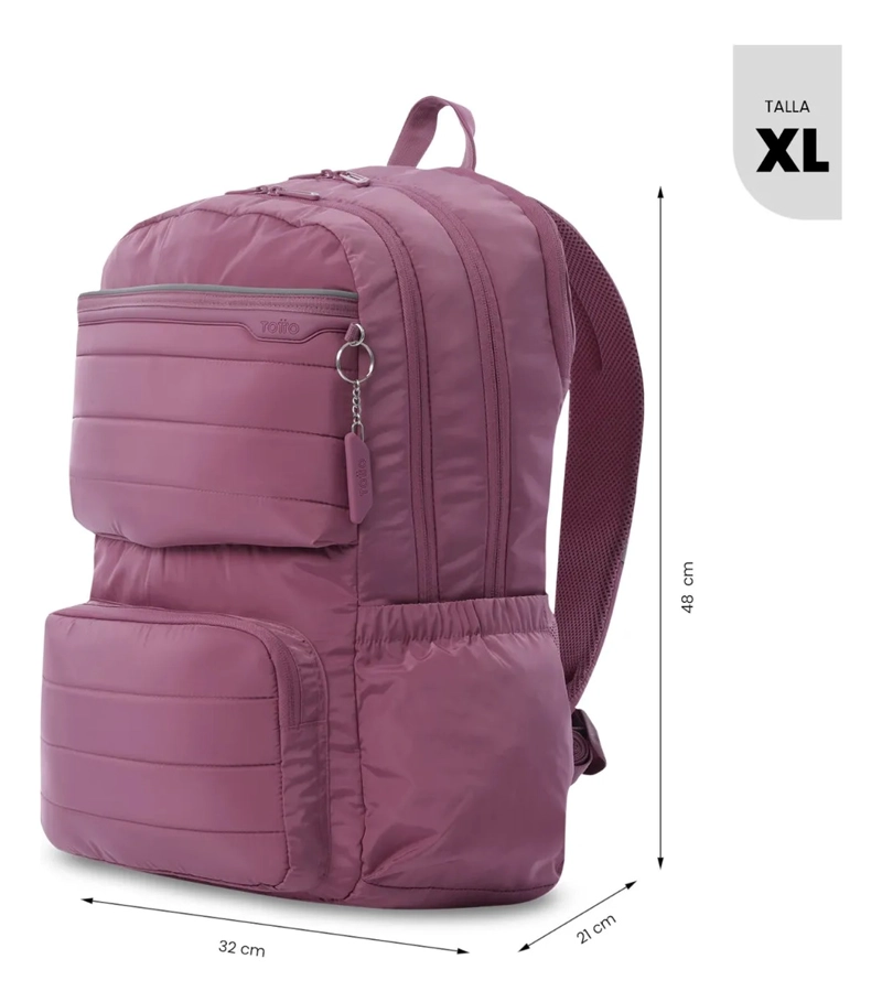 MOCHILA UNIVERSITARIO PORTA PC 16  CAMPUS ROSADO MUJER - 3