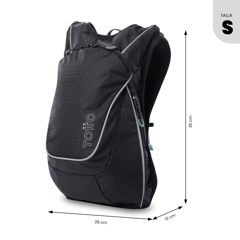 MOCHILA OUTDOOR HIDRATANTE SUMMIT 12 PEQUEÑO NEGRO - 3