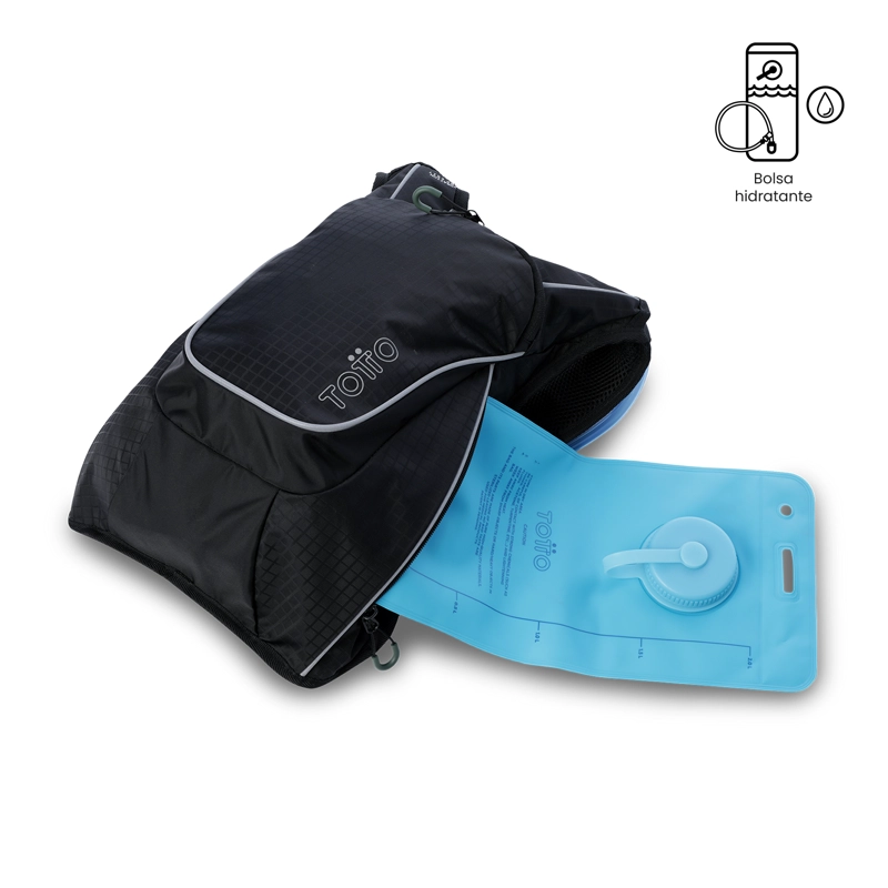 MOCHILA OUTDOOR HIDRATANTE SUMMIT 12 PEQUEÑO NEGRO - 4