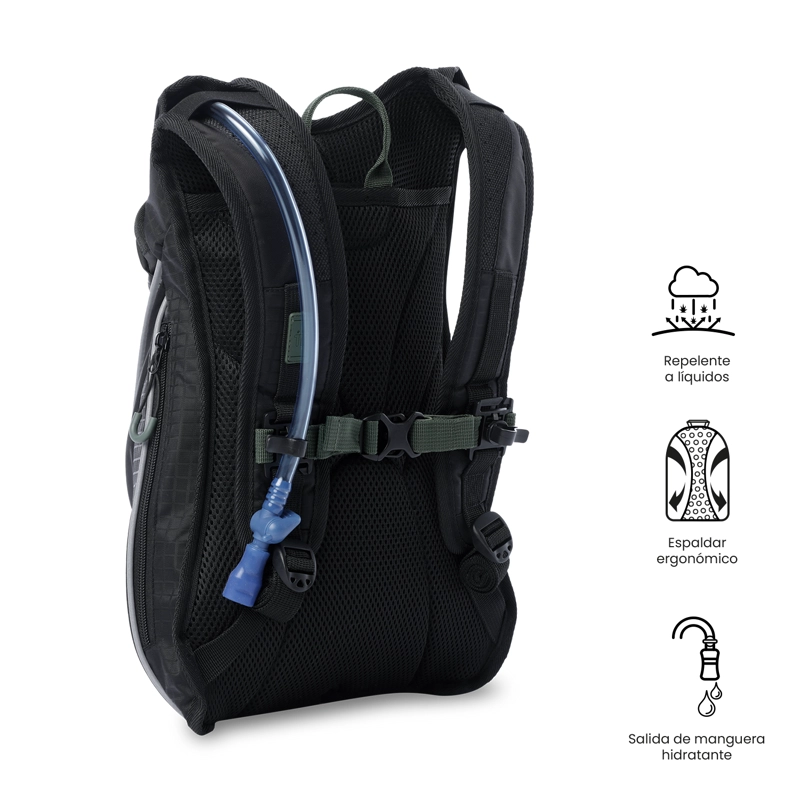 MOCHILA OUTDOOR HIDRATANTE SUMMIT 12 PEQUEÑO NEGRO - 5
