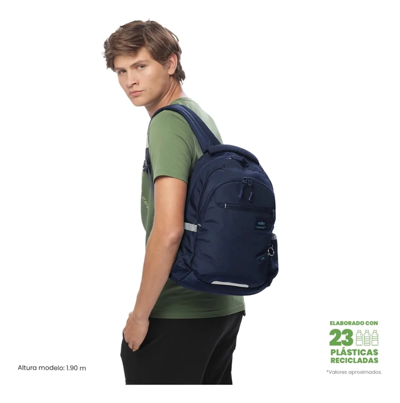 MOCHILA UNIVERSITARIO PORTA PC 14  MISISIPI AZUL UNISEX - 2