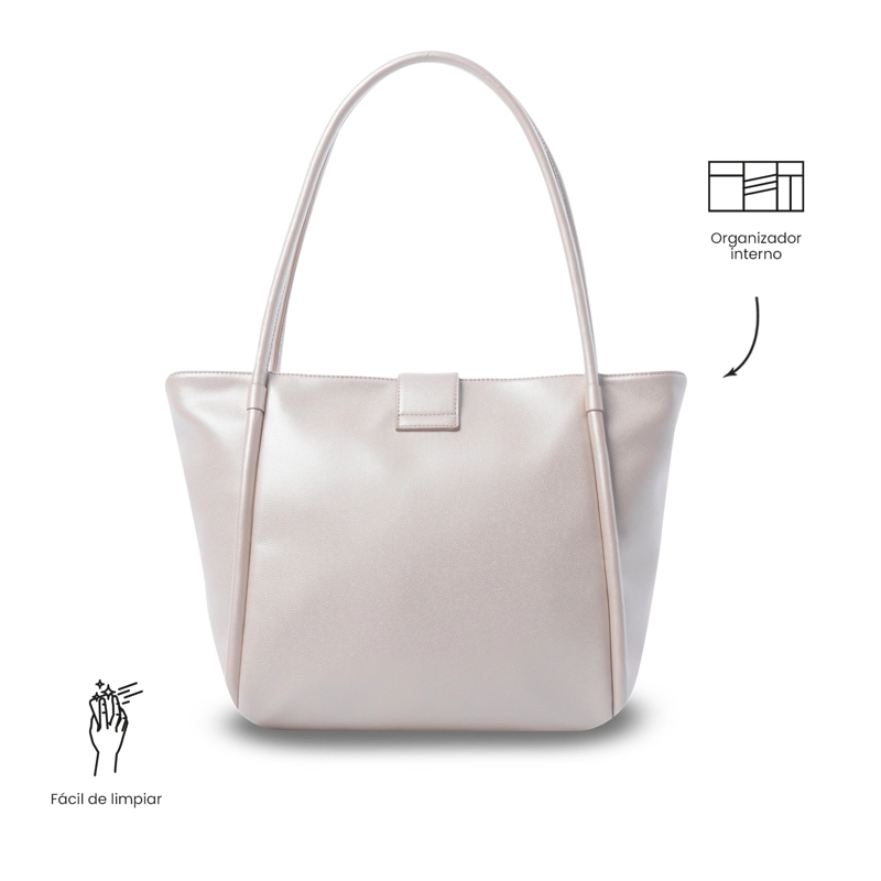 TOTE BAG PARA MUJER SOUL MEDIANO BEIGE - 4