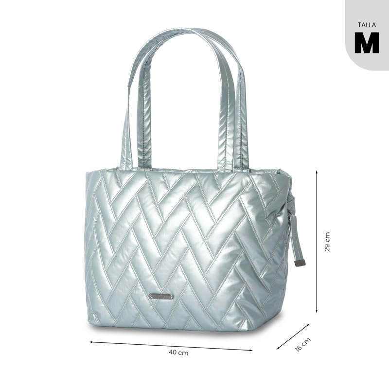 SHOPPING BAG MEDIANO PARA MUJER SAVANHA VERDE - 3