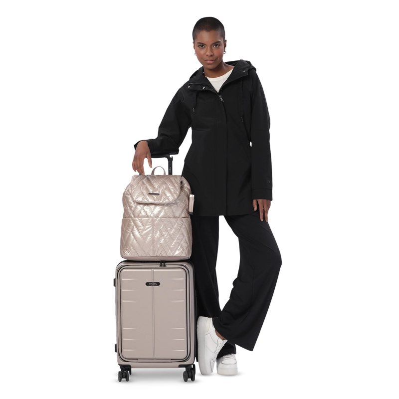 MOCHILA UNIVERSITARIO SAVANHA PORTA PC 13  BEIGE MUJER - 7