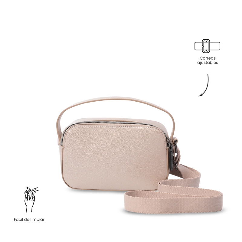 BOLSO PARA MUJER SOUL TIPO CROSSBODY PEQUEÑO BEIGE - 4
