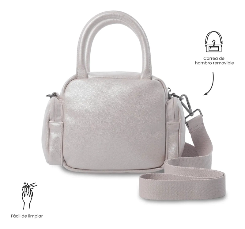 BOLSO PARA MUJER SOUL TIPO CROSSBODY PEQUEÑO BEIGE - 4