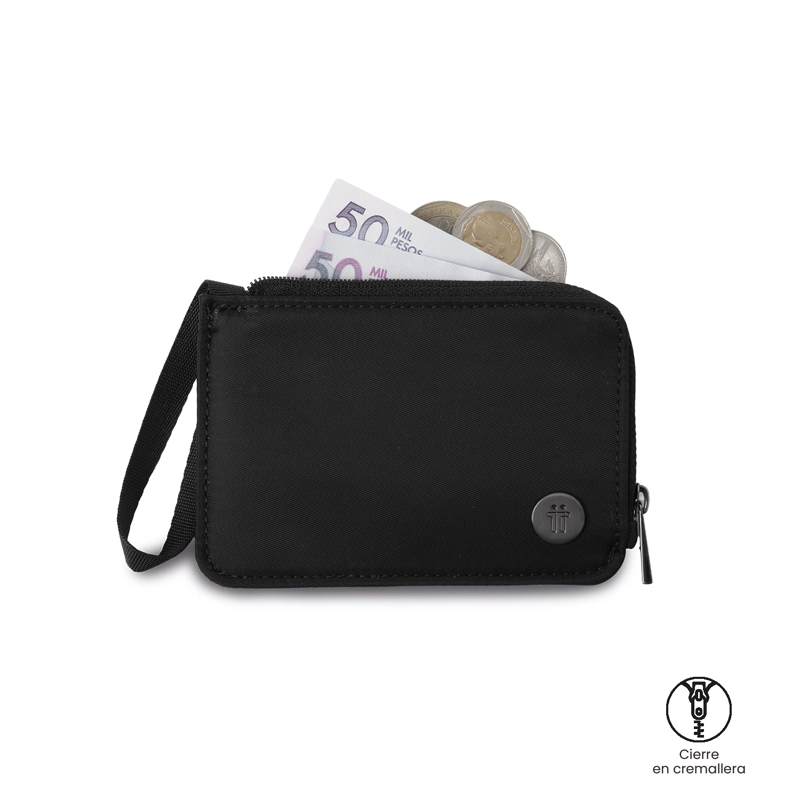 KIT DE REGALO CORNEANA 2 RIÑONERA+COSMETIQUERA+MONEDERO+POSTAL NEGRO - 10