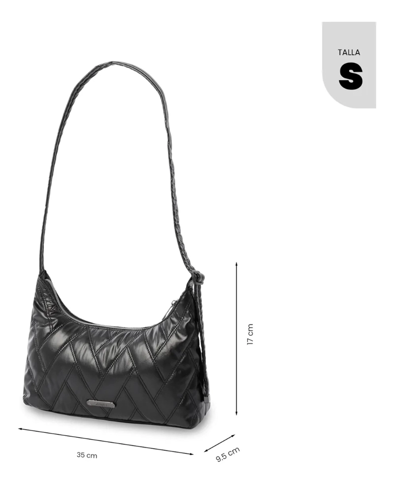 BOLSO PARA MUJER SAVANHA TIPO CROSSBODY PEQUEÑO NEGRO - 3