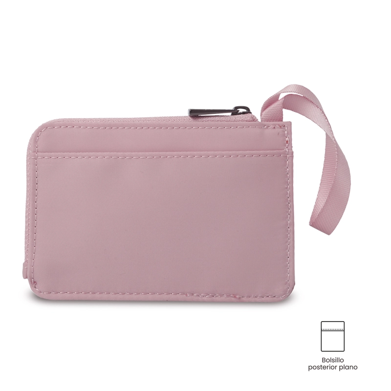 KIT CORNEANA 2 RIÑONERA+COSMETIQUERA+MONEDERO+POSTAL ROSADO - 11