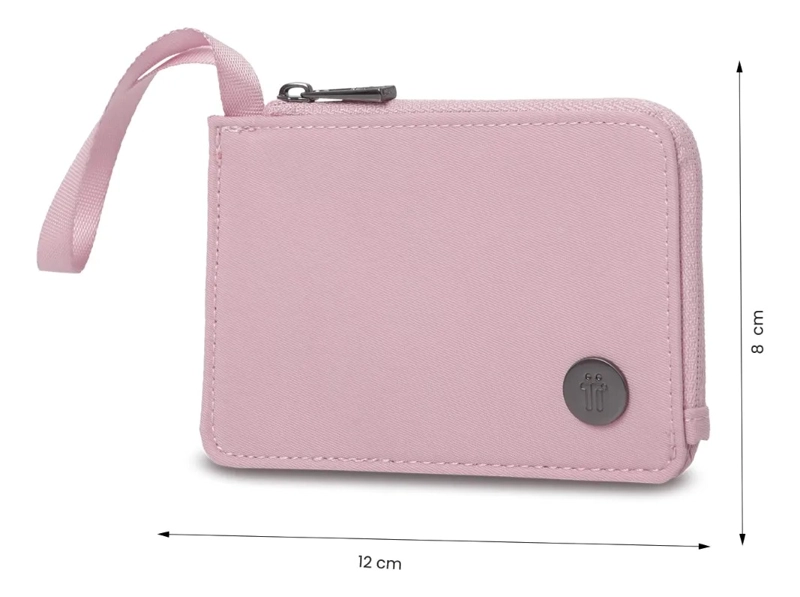 KIT CORNEANA 2 RIÑONERA+COSMETIQUERA+MONEDERO+POSTAL ROSADO - 5