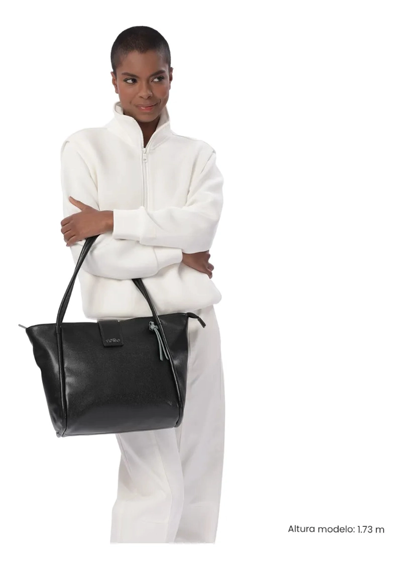 TOTE BAG PARA MUJER SOUL MEDIANO NEGRO - 2