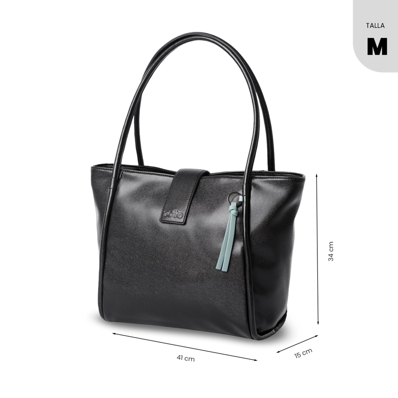 TOTE BAG PARA MUJER SOUL MEDIANO NEGRO - 3