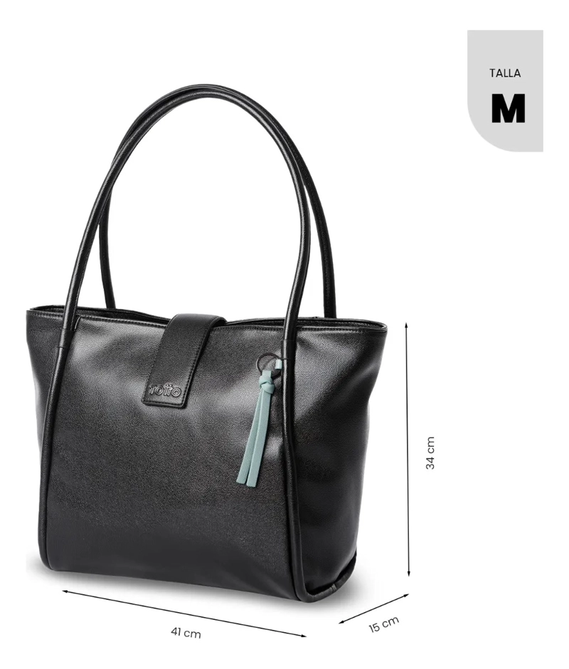 TOTE BAG PARA MUJER SOUL MEDIANO NEGRO - 3