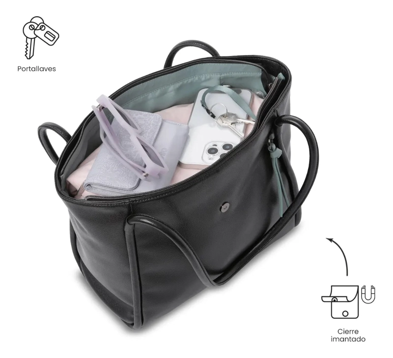 TOTE BAG PARA MUJER SOUL MEDIANO NEGRO - 5