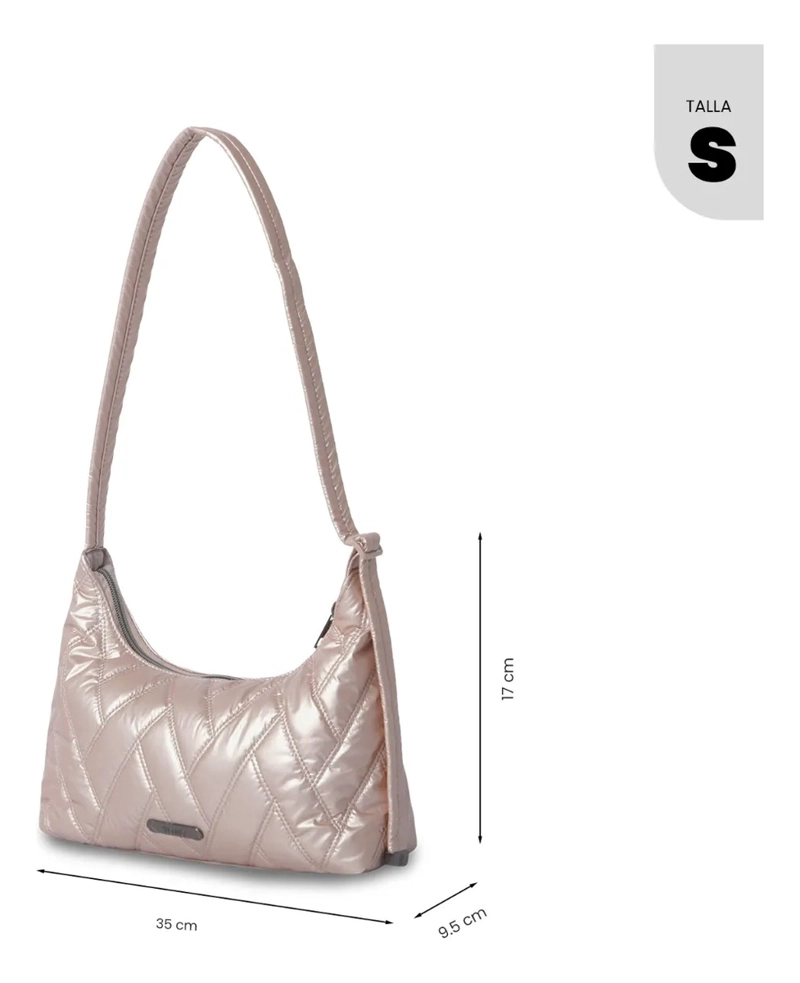 BOLSO PARA MUJER SAVANHA TIPO CROSSBODY PEQUEÑO BEIGE - 3