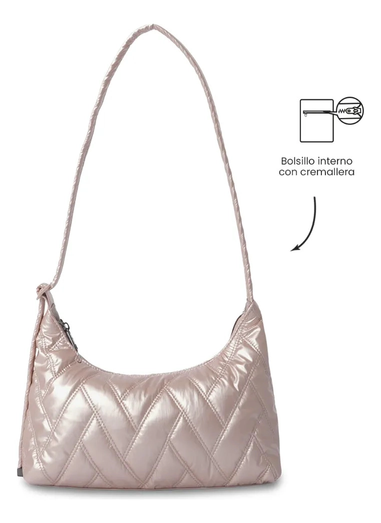 BOLSO PARA MUJER SAVANHA TIPO CROSSBODY PEQUEÑO BEIGE - 4