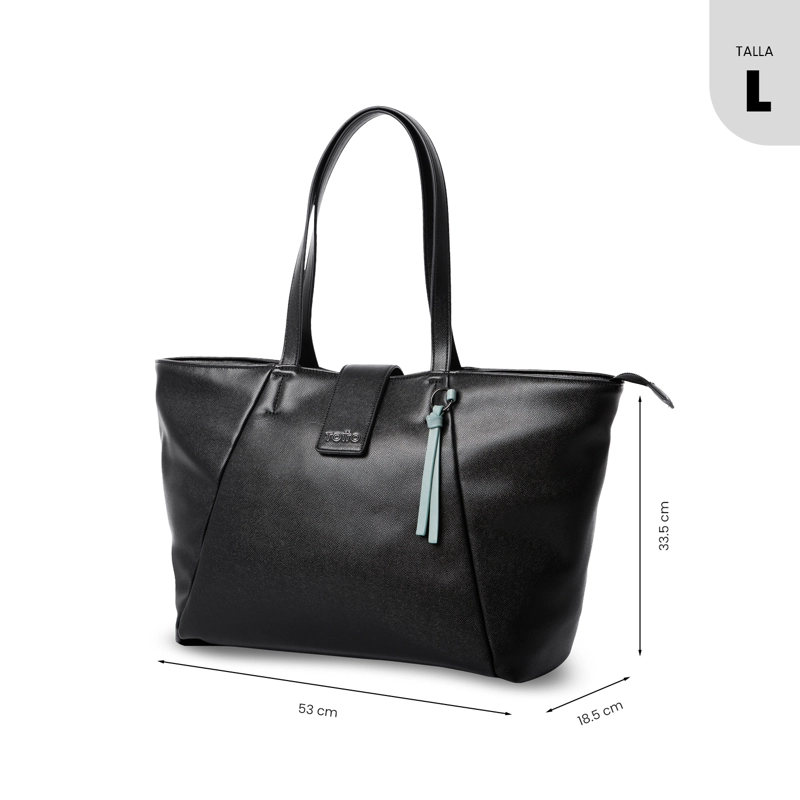TOTE BAG PARA MUJER SOUL GRANDE NEGRO - 3