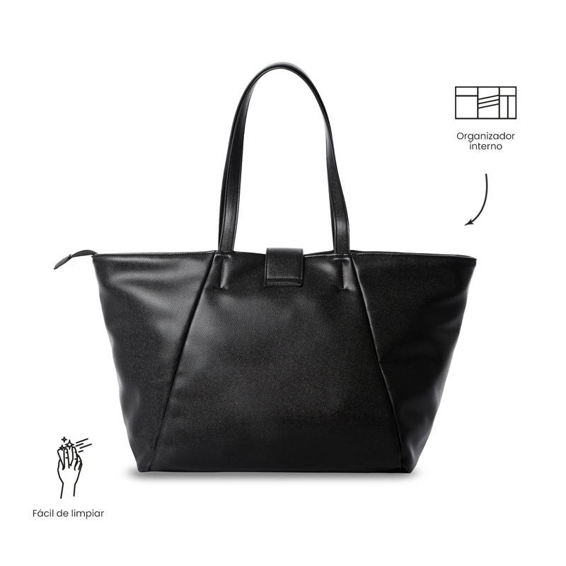 TOTE BAG PARA MUJER SOUL GRANDE NEGRO - 4