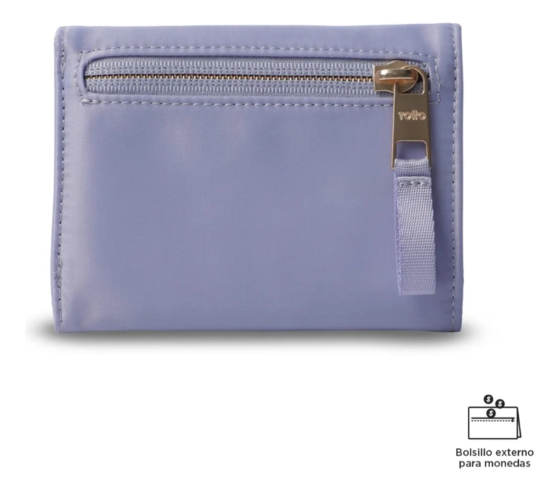 BILLETERA MUJER BEL 2.0 MEDIANA CON RFID BLOCKER MORADA - 5