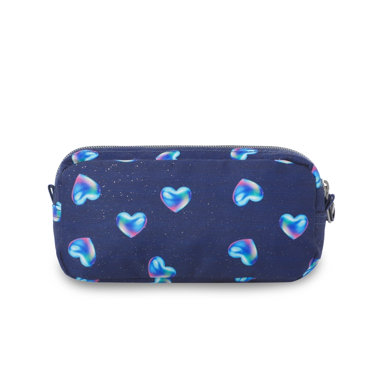 ESTUCHE ESCOLAR PEQUEÑA PARA MUJER SOBRE GLITTER AZUL - 5