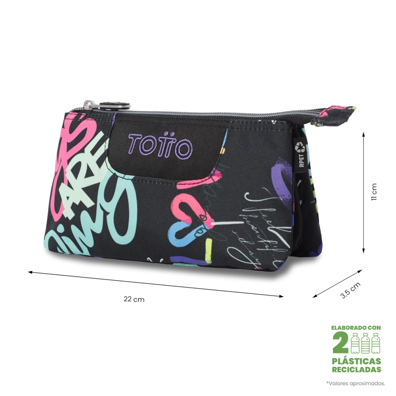 ESTUCHE MULTIUSO TABLERO PEQUEÑA NEGRA MUJER - 2