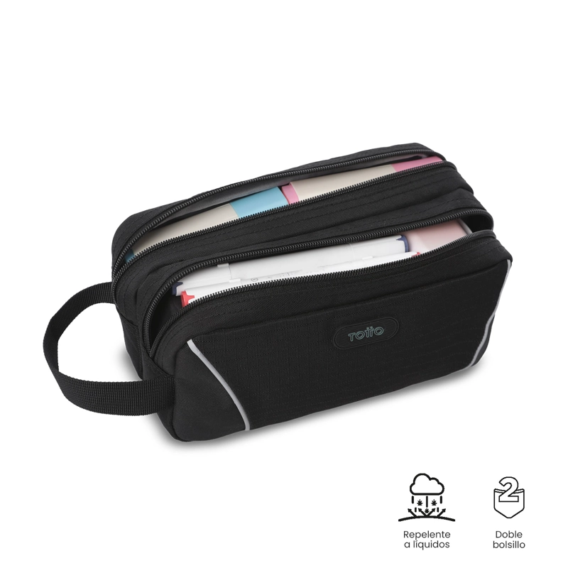 ESTUCHE MULTIUSO KLASS 2.0 GRANDE NEGRA - 4