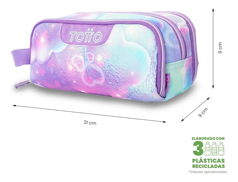 ESTUCHE ESCOLAR MEDIANA PARA MUJER CINTA PRO MORADA - 2