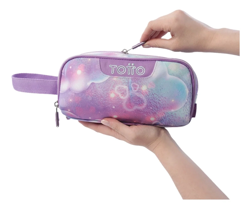 ESTUCHE ESCOLAR MEDIANA PARA MUJER CINTA PRO MORADA - 3