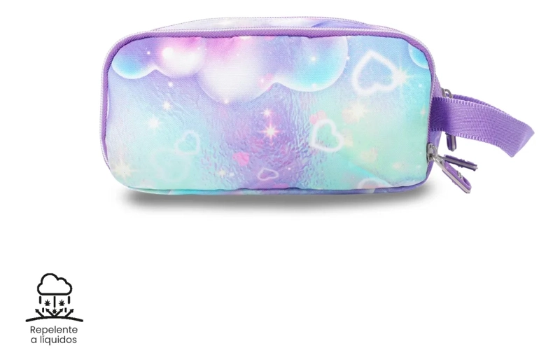 ESTUCHE ESCOLAR MEDIANA PARA MUJER CINTA PRO MORADA - 5