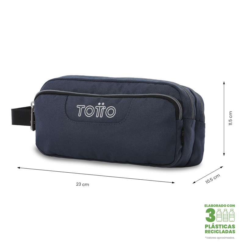 ESTUCHE MULTIUSO AGAPEC ECOLE SOLID GRANDE AZUL - 2