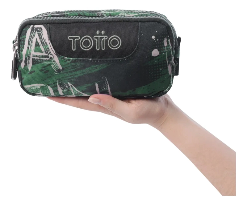 ESTUCHE ESCOLAR PEQUEÑA PARA HOMBRE SOBRE VERDE - 3