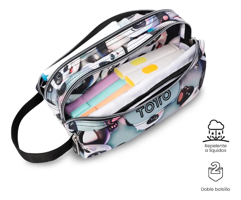 ESTUCHE MULTIUSO AGAPEC GRANDE GRIS NIÑA - 4