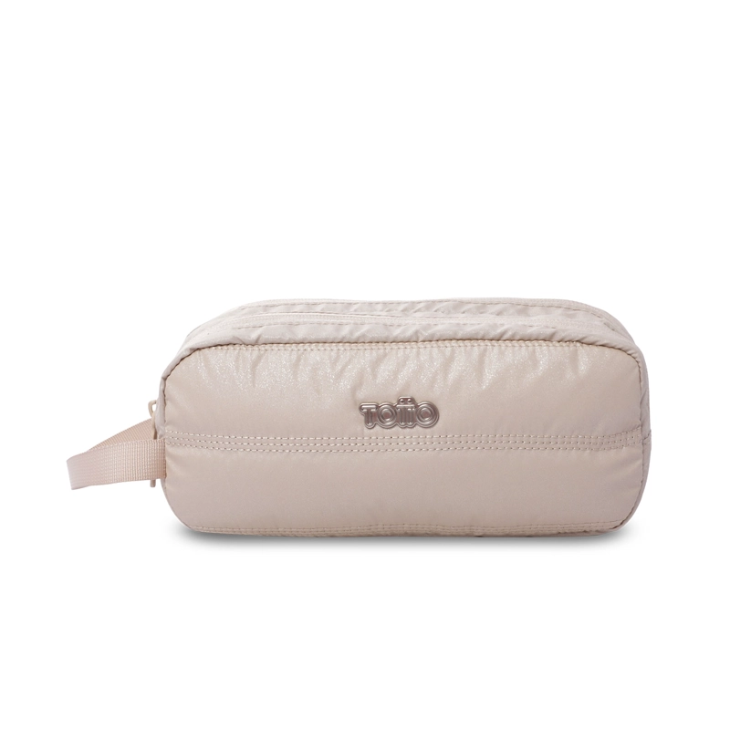ESTUCHE MULTIUSO MOXI GRANDE BEIGE/METALICO/ - 1
