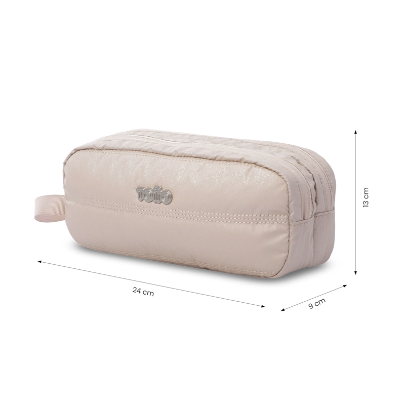 ESTUCHE MULTIUSO MOXI GRANDE BEIGE/METALICO/ - 2