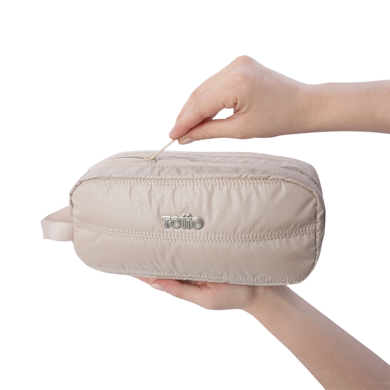 ESTUCHE MULTIUSO MOXI GRANDE BEIGE/METALICO/ - 3