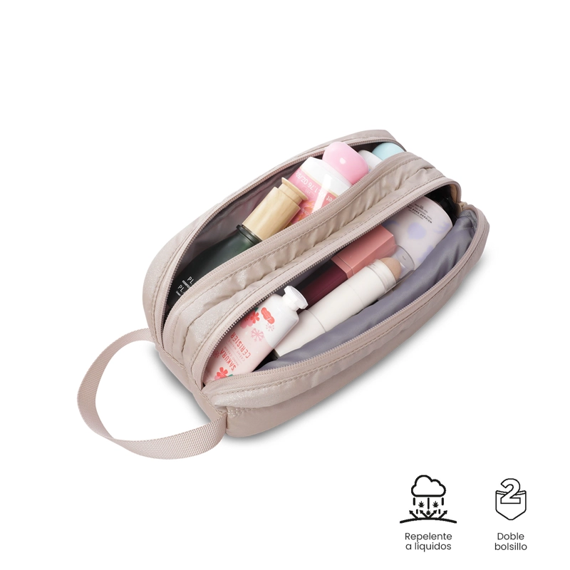 ESTUCHE MULTIUSO MOXI GRANDE BEIGE/METALICO/ - 4