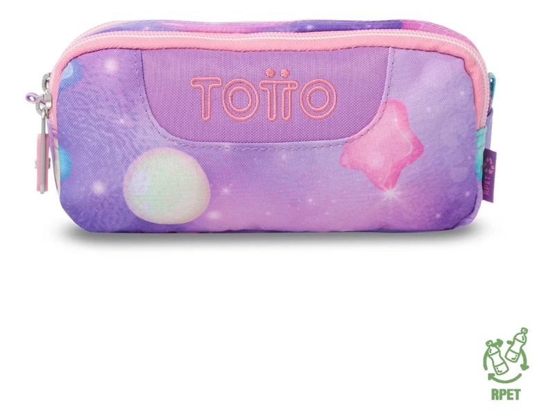 ESTUCHE ESCOLAR PEQUEÑA PARA MUJER SOBRE ROSADO - 1