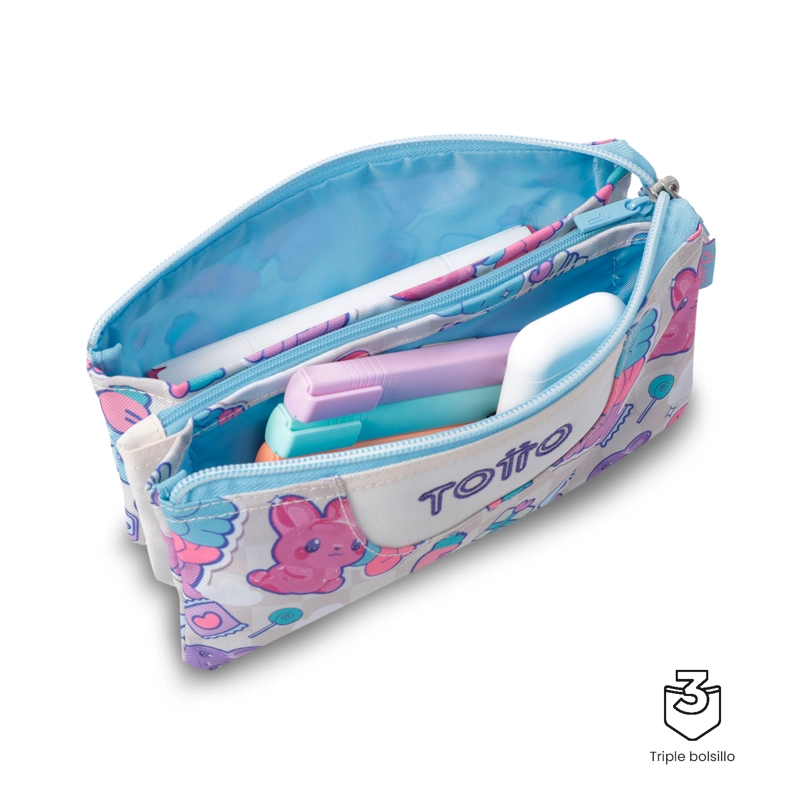 ESTUCHE MULTIUSO TABLERO PEQUEÑA BLANCA NIÑA - 4