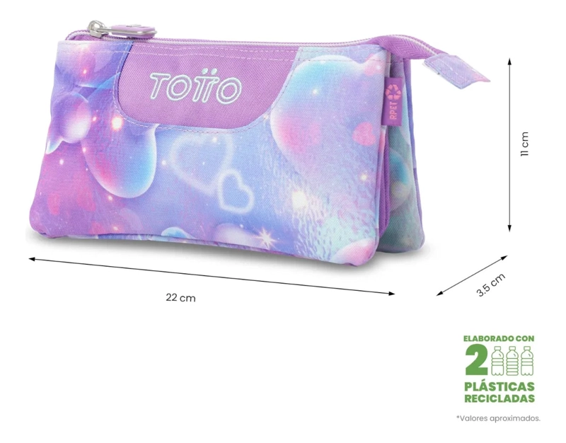 ESTUCHE MULTIUSO TABLERO PEQUEÑA MORADA MUJER - 2