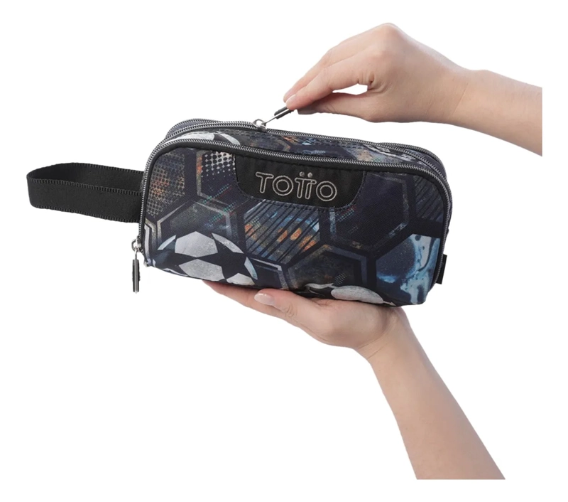 ESTUCHE ESCOLAR MEDIANA PARA HOMBRE CINTA PRO NEGRA - 3