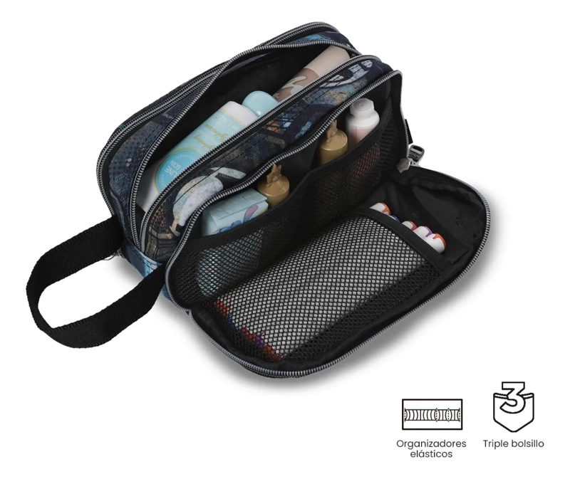 ESTUCHE ESCOLAR MEDIANA PARA HOMBRE CINTA PRO NEGRA - 4
