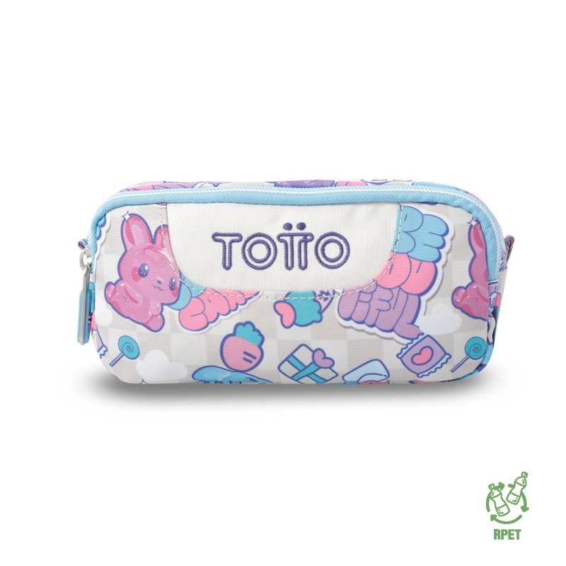 ESTUCHE ESCOLAR PEQUEÑA PARA NIÑA SOBRE BLANCA - 1