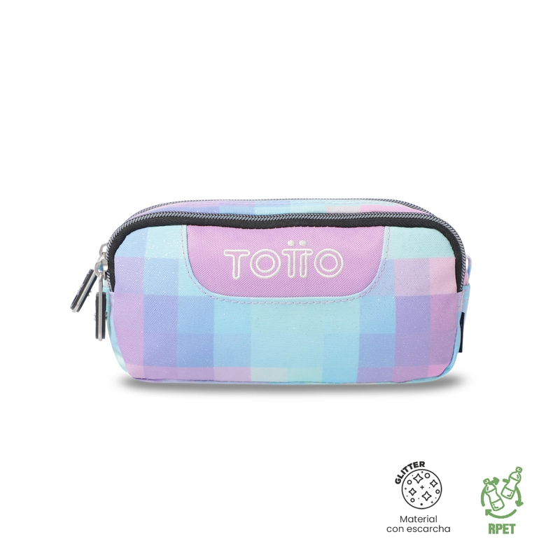 ESTUCHE ESCOLAR PEQUEÑA PARA MUJER SOBRE GLITTER - 1